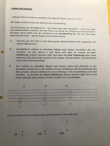 - (Schule, Musik, Musiktheorie)