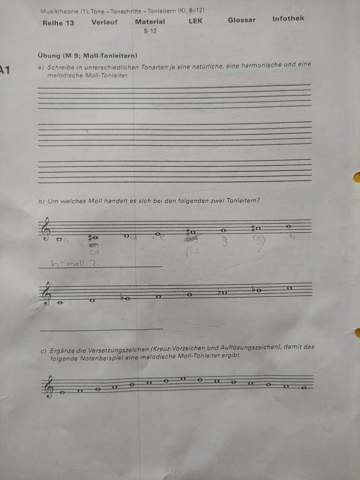 - (Schule, Musik, Musiktheorie)