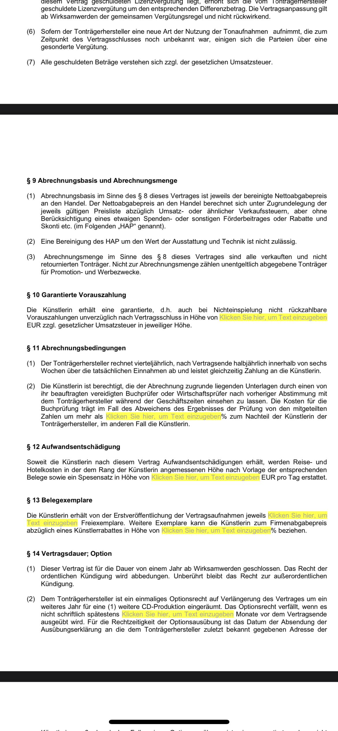 Musik Vertrag? (Computer)