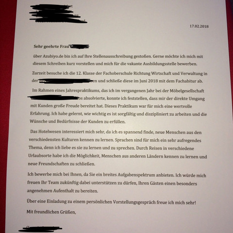 Muss die Bewerbung zur Hotelkauffrau kreativ gestaltet ...