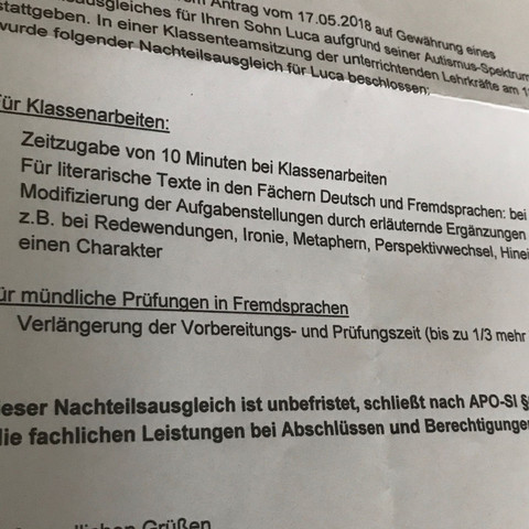 Muss ich alles vom Nachteilsausgleich nutzen? (Schule, Gymnasium)