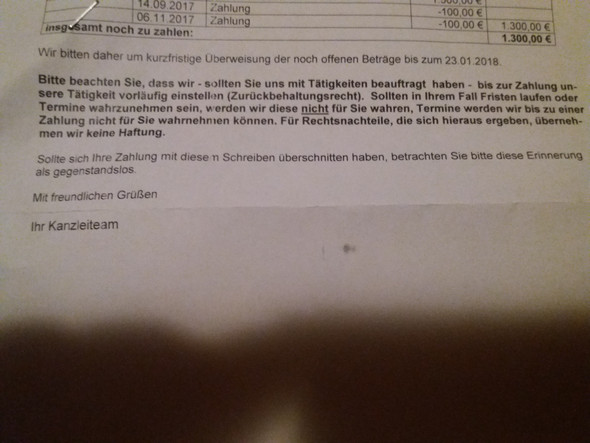 Muss Ich Alles Auf Einmal Bezahlen Anwalt Rechnung