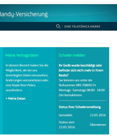 Muss Ich Das Schadensformular Der Telefonica Insurance Noch Ausfullen Wo Ist Das Handy Versicherung Handyvertrag