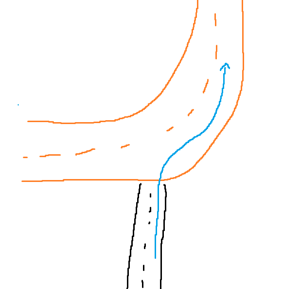 Muss ich hier blinken (abknickende Vorfahrtstraße)? (Technik, Technologie, Auto und Motorrad)