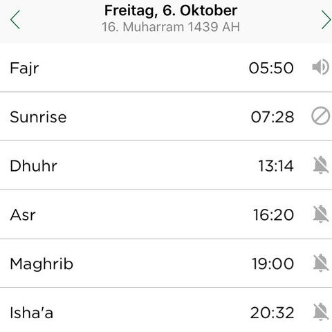 Muss man beim Gebet am Morgen immer so früh aufstehen, oder hat man bis