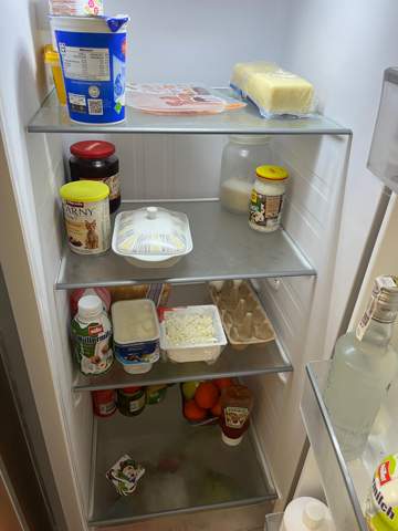 Mutter spart an Lebensmittel und möchte keine neuen bestellen obwohl der Kühlschrank so aussiehst, was tun?