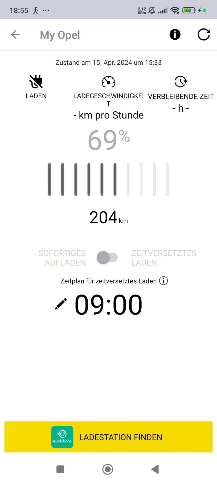 MyOpel App Restreichweiteanzeige aktualisiert sich nicht? (Laden, Gebrauchtwagen, Elektro)