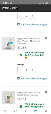 Myprotein 4 KG Whey für 80€?
