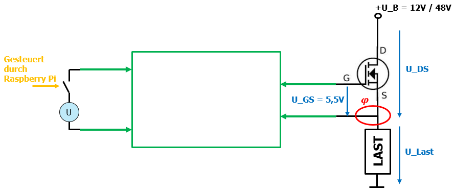 N Mos Fet Als Schalter Verwenden Elektronik Elektrotechnik Transistorschaltung