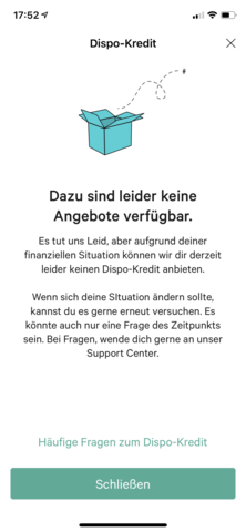 N26 Dispokredit Geld Bank Kreditkarte