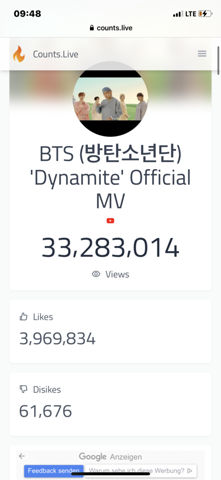 Nach 3 Stunden 33 Millionen Views Musik Youtube Korea