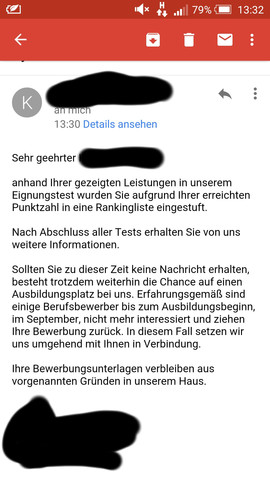 Nach Auswahlverfahren Bei Der Telekom Nun Diese E Mail Was Bedeutet Das Bewerbung Ausbildungsplatz