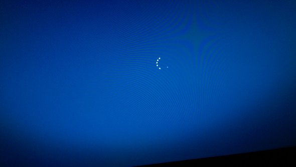 Blauer Hintergrund mit lade kreis - (Computer, Windows)