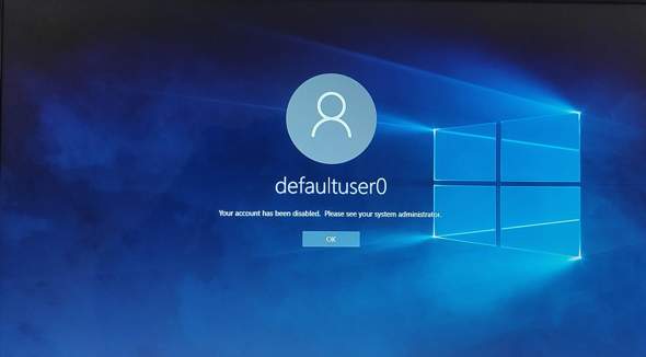 Nach Windows 10 Reset Anmeldung nicht möglich?