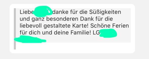 Nachricht Antwort An Lehrerin Schule