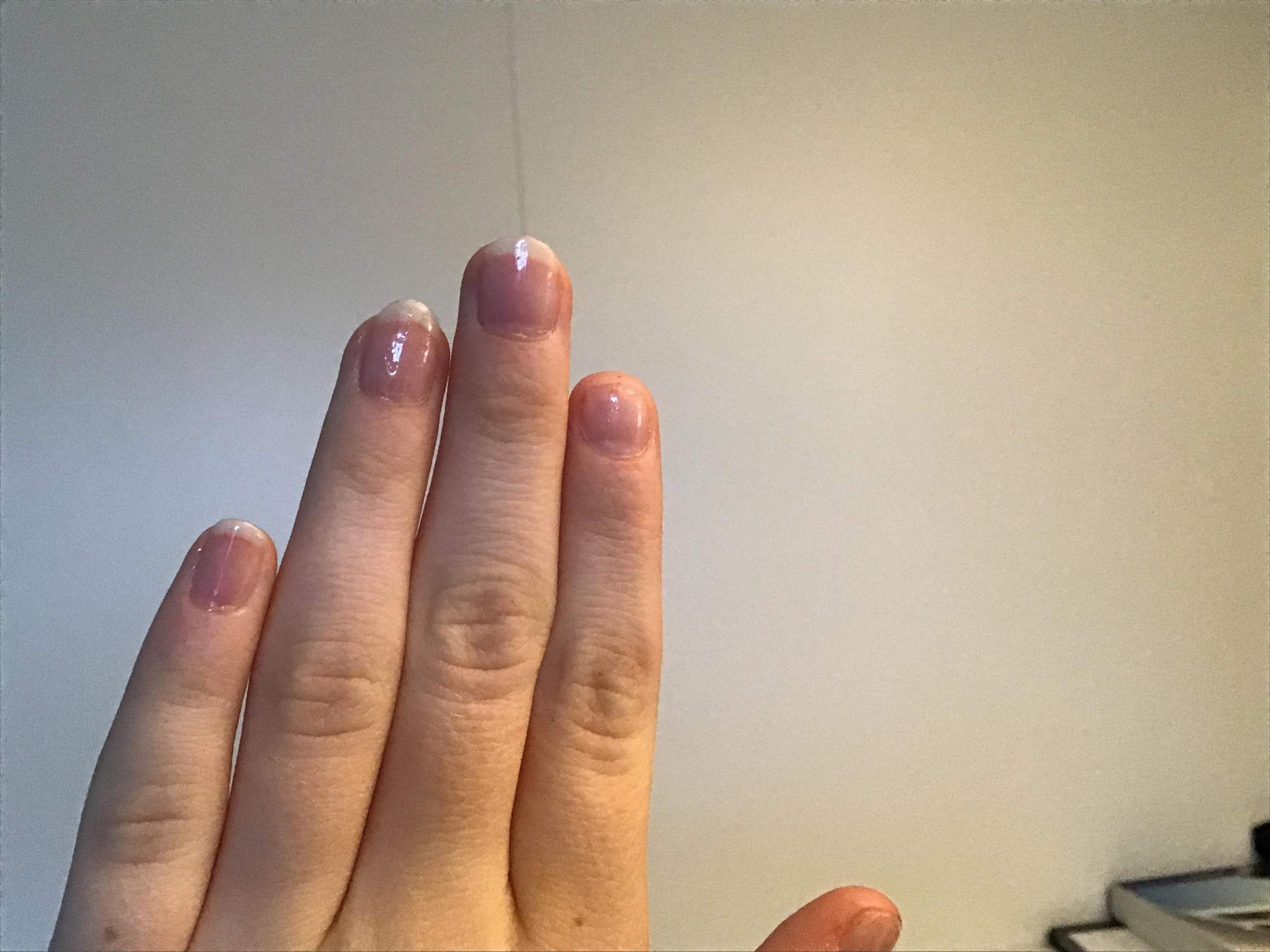 Nägel ungleichmäßig:(? (Beauty, Nagellack, Fingernägel)