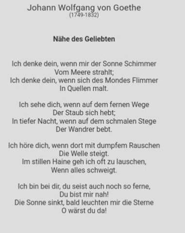 Nahe Des Geliebten Psychologie Gedicht