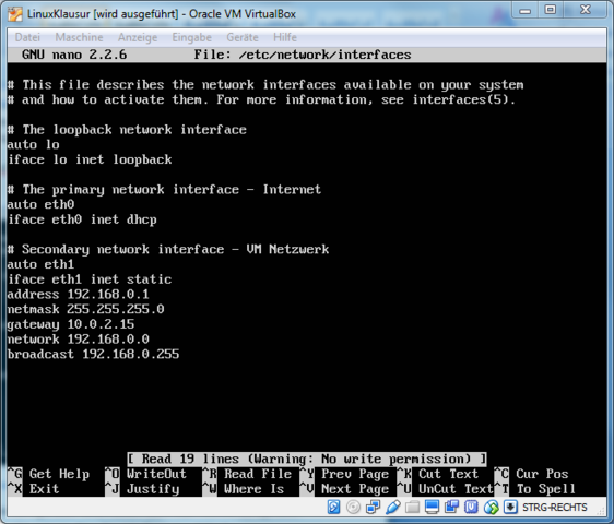/etc/network/interfaces - (Linux, Ubuntu, DNS)