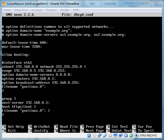 dhcpd.conf - (Linux, Ubuntu, DNS)