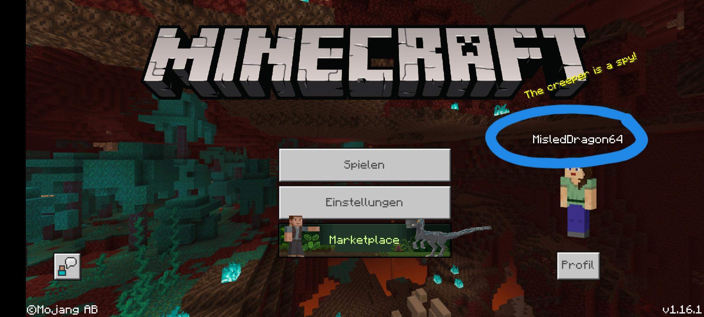 Name In Minecraft Wurde Einfach Geandert Computer Spiele Und Gaming