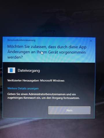 Nein sagt Laptop?