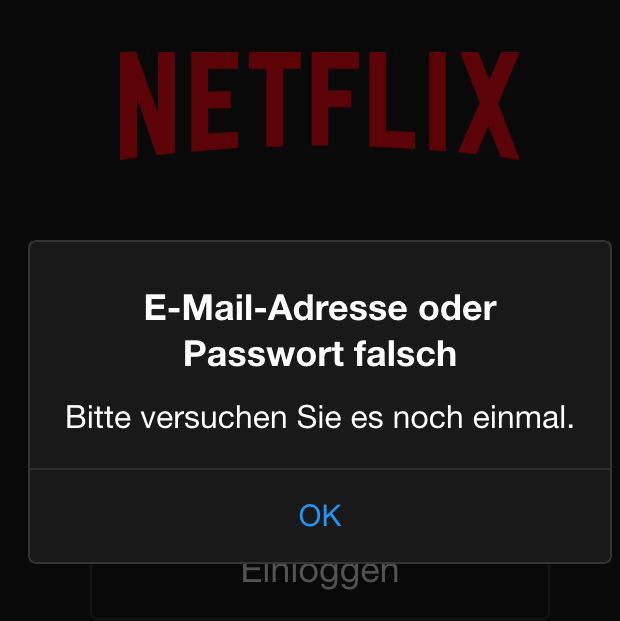 Netflix Passwort Vergessen