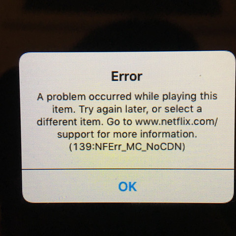 Error?! - (iPad, Fehlermeldung, netflix)