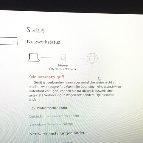 Status vom Netzwerk - (Computer, PC, Windows 10)