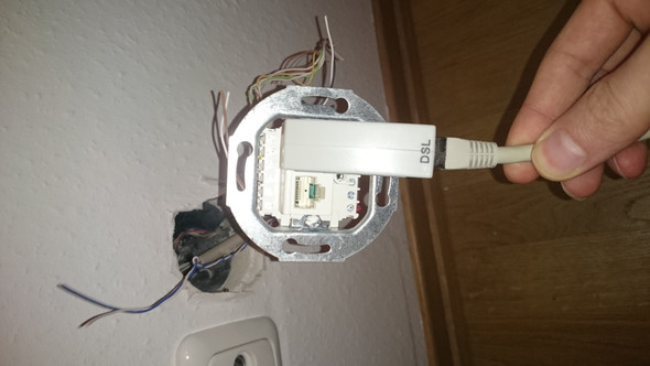 Netzwerkdose Verkabeln Computer Technik Technologie