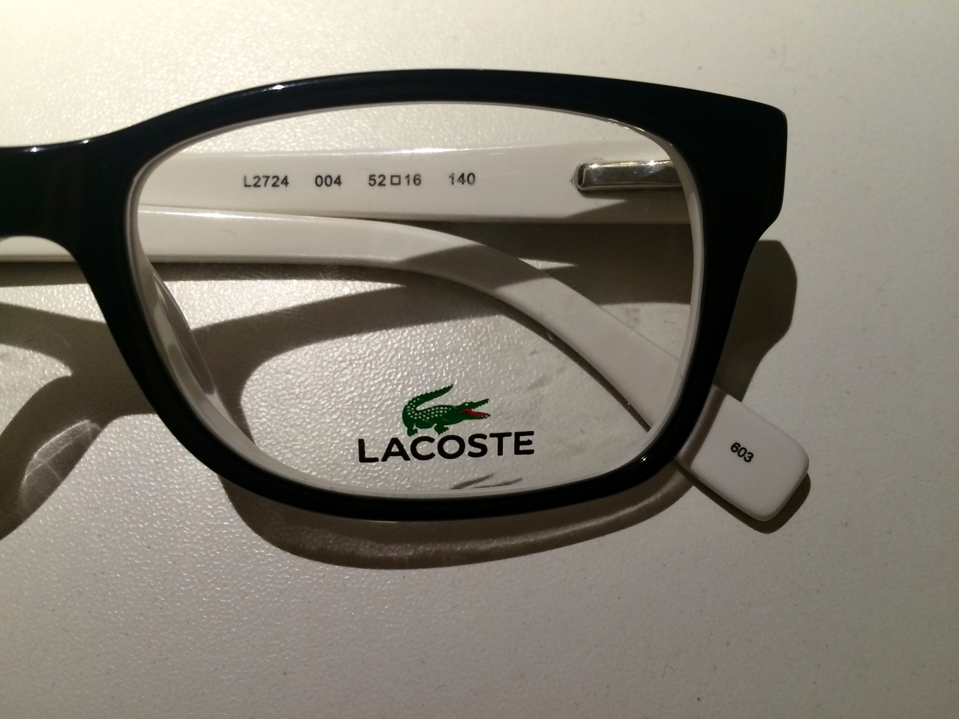 Neue Brille Aufkleber Geht Nicht An Mode Lacoste