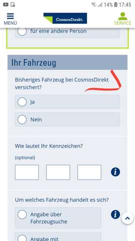 Gunstige Autoversicherung Online Abschliessen Cosmosdirekt