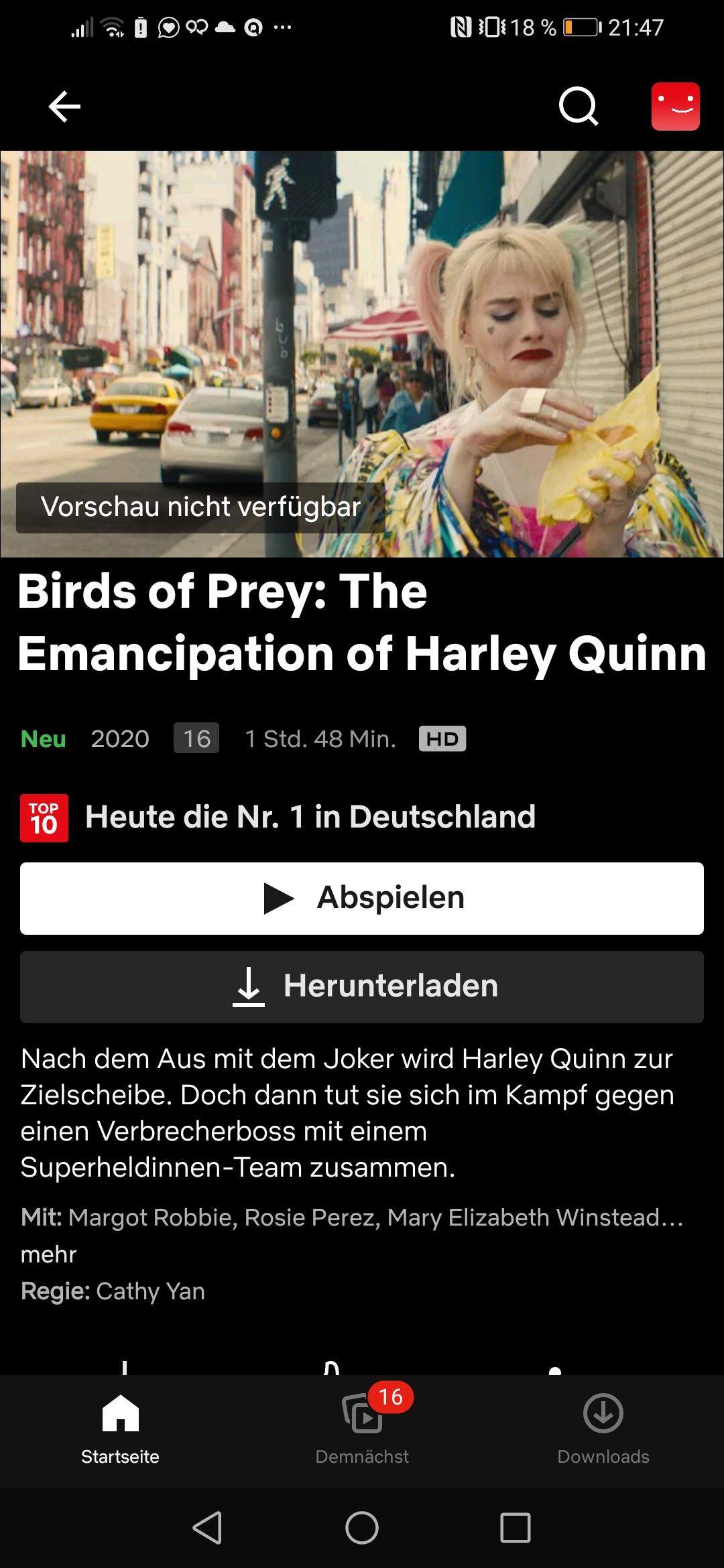 Kann man den Film es auf Netflix gucken?