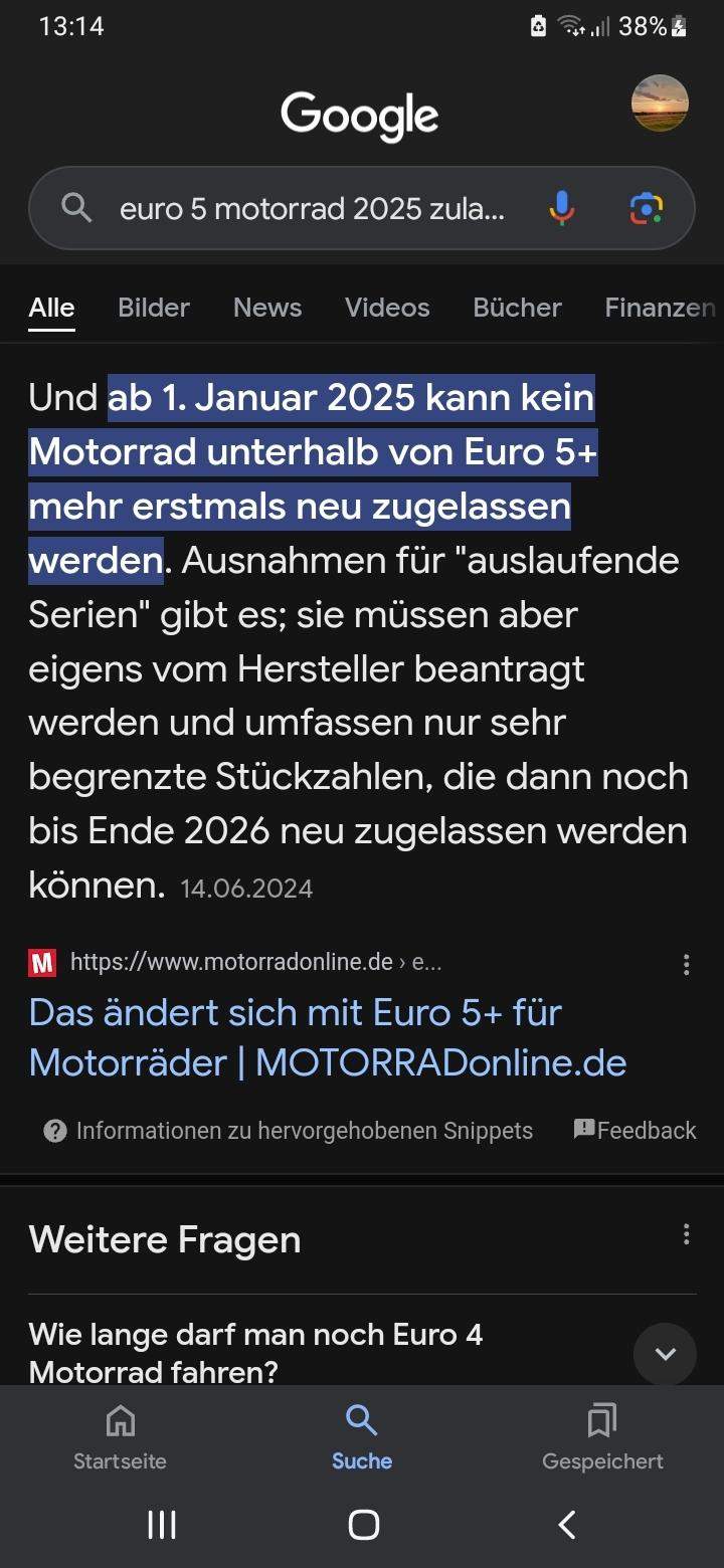 Neues Motorrad Zulassung Euro 5? (Führerschein, Versicherung, TÜV)