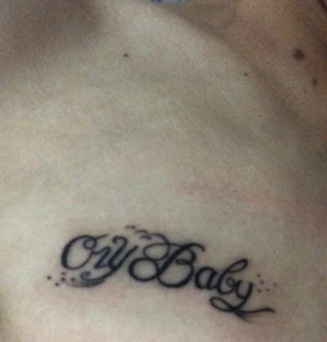 lil peep crybaby tattoo