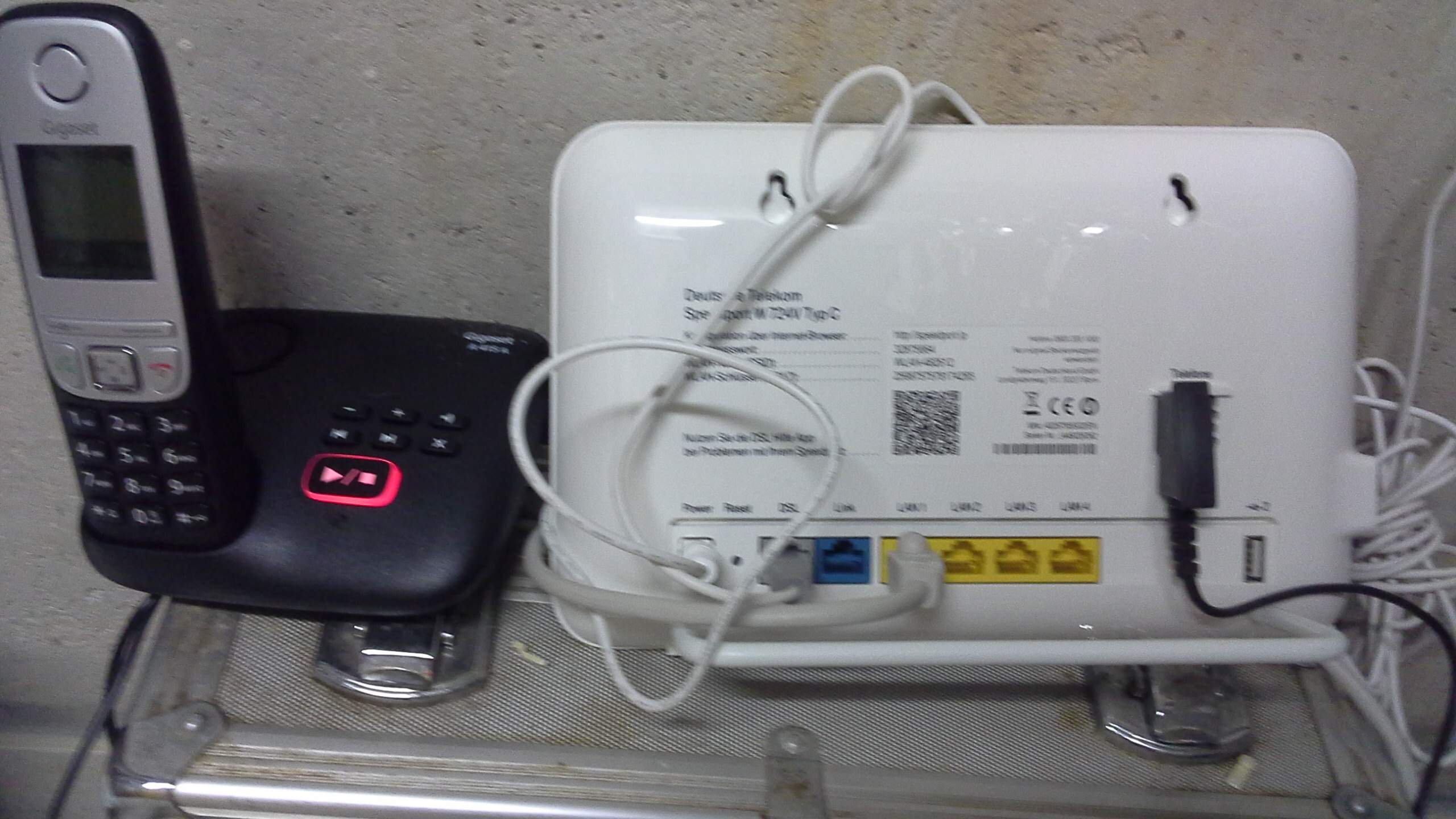 Neues Telefon ohne Splitter, was tun, obwohl der Anschluss ein anderer