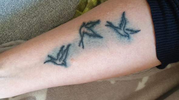 blowout tattoo vorher nachher