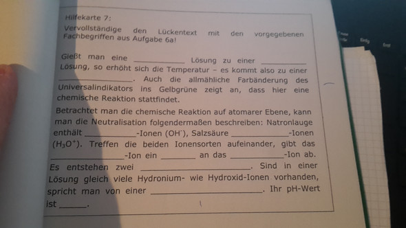 Der Text ! - (Chemie, Ionen, alkalisch)
