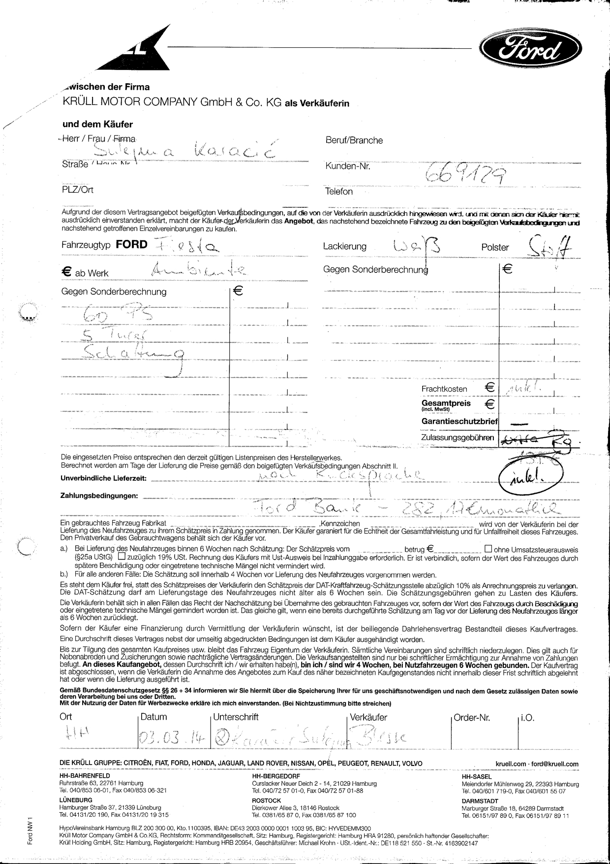 Kaufvertrag Unfallwagen Adac