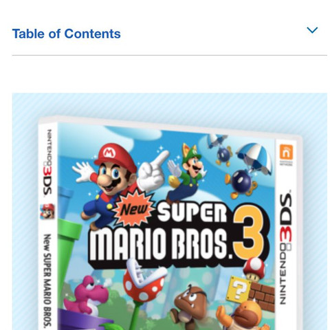 Super Mario Bros 3 For Nintendo 3DS