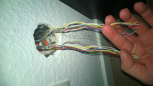 8 adriges Kabel (2mal) - (Elektrik, DSL, Internet Anschluss)