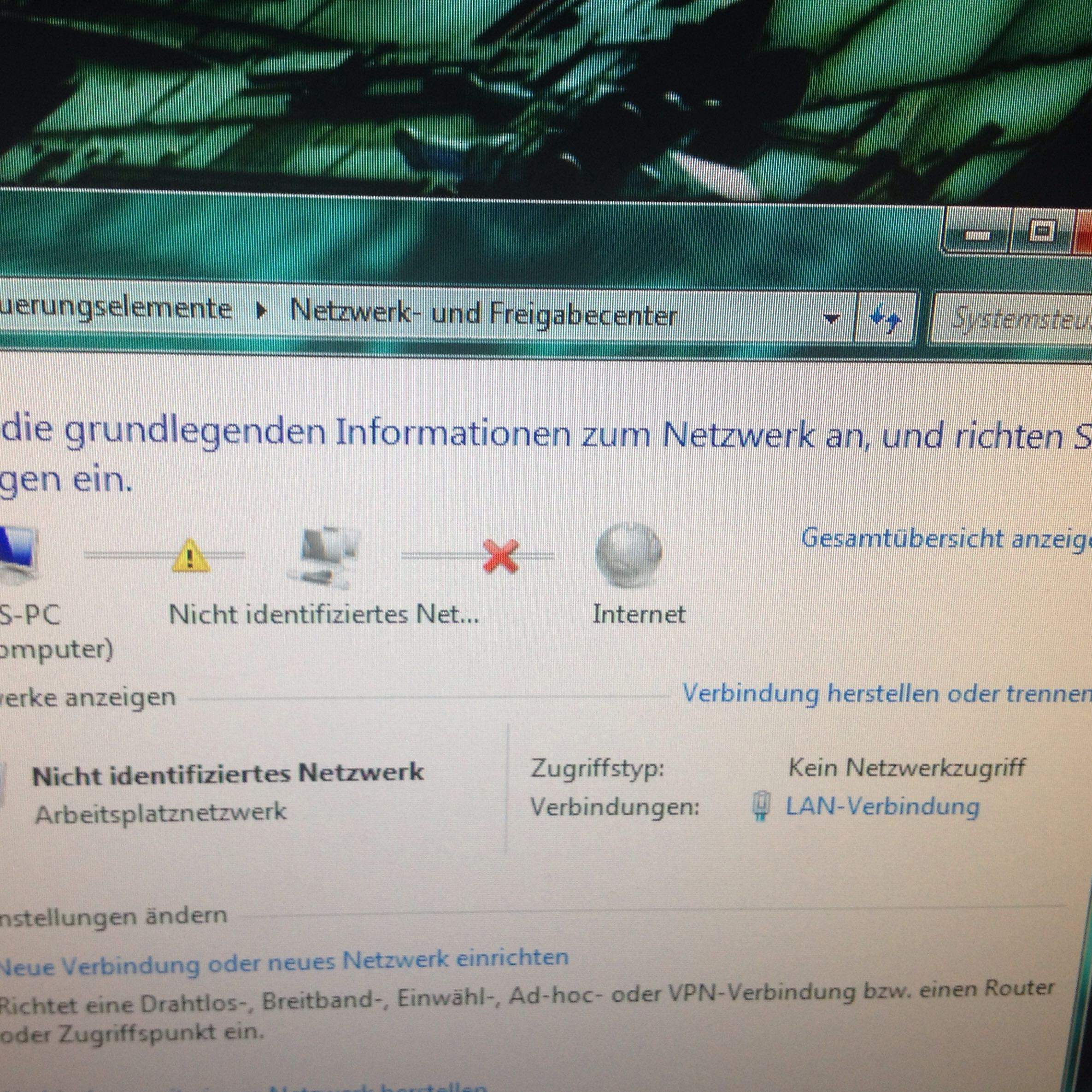 Nicht identifiziertes Netzwerk Pc Lankabel?