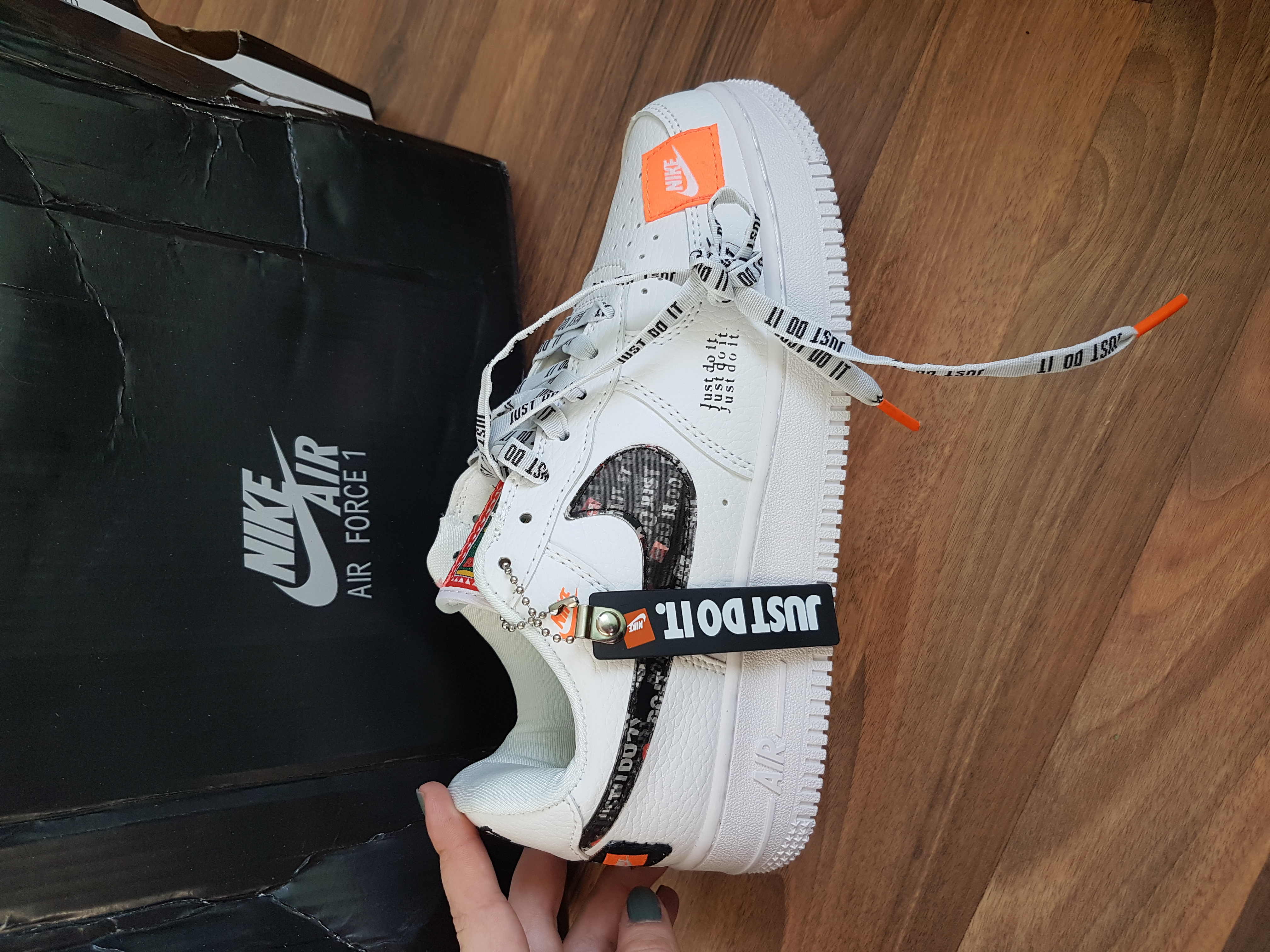 nike air force 1 just do it real vs fake