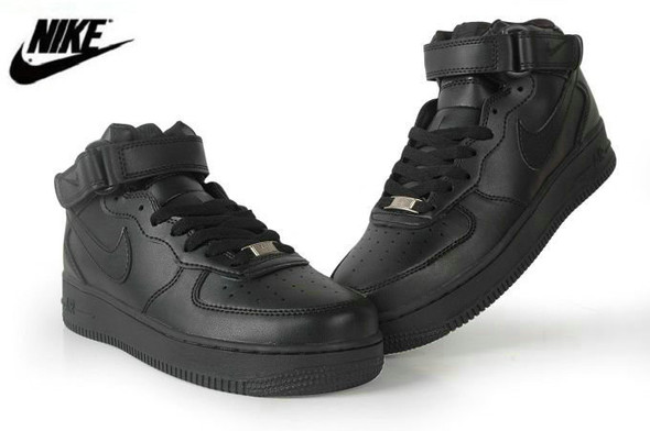 Nike Air Force 1 Mid Black - (Nike, Sommer, Sneaker)