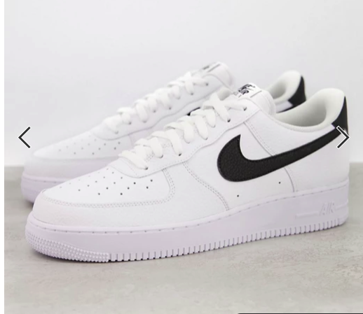 nike air force wei mit schwarzen nike zeichen schwarze wei e
