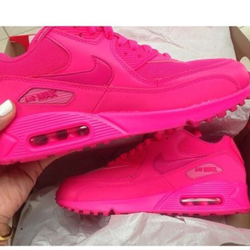 neon pink nike air max 90