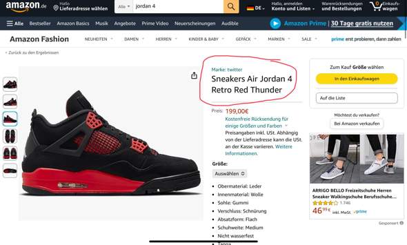 Nike Schuhe bei Amazon original?