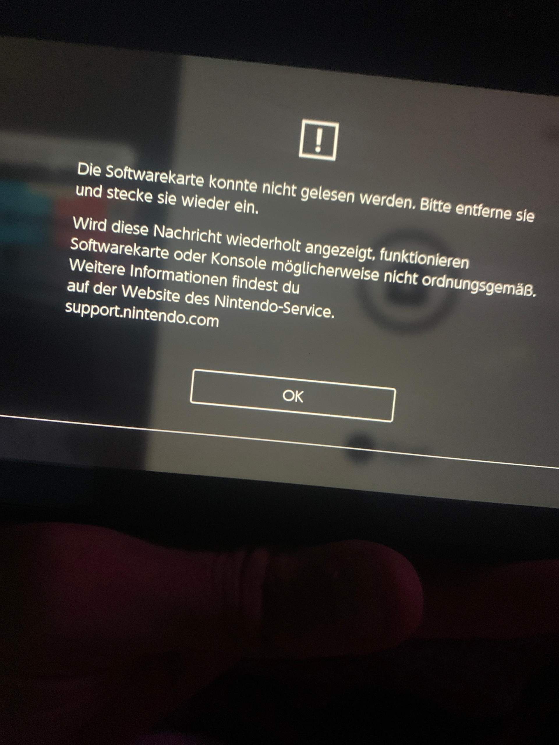Nintendo Switch Karte Kann Nicht Gelesen Werden