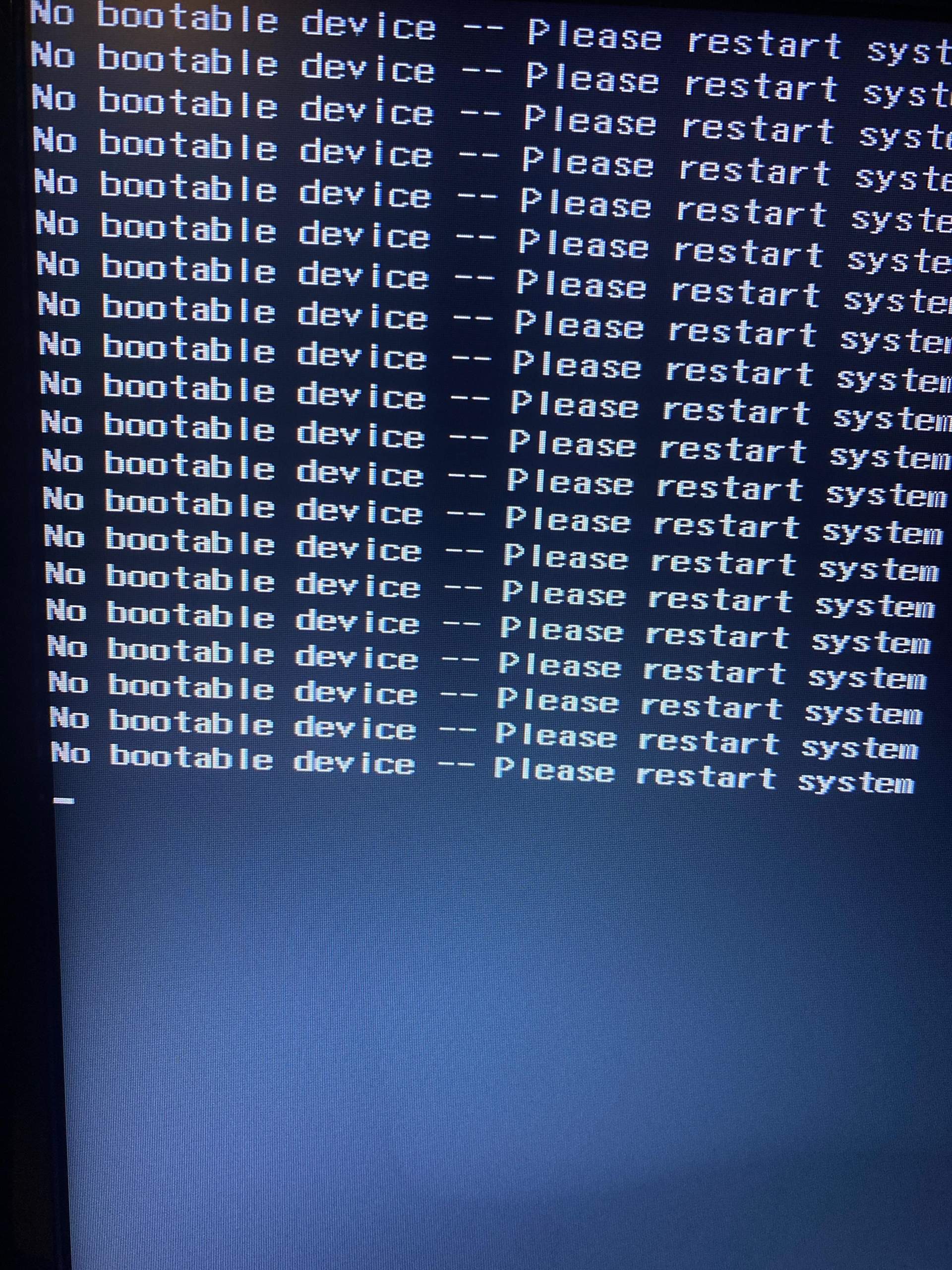 No Boot Computer No bootable device? (acer-laptop)