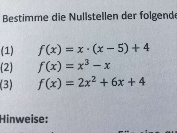 Nullstellen berechnen mit pq- Formel HILFEE? (Schule, Mathematik, pq