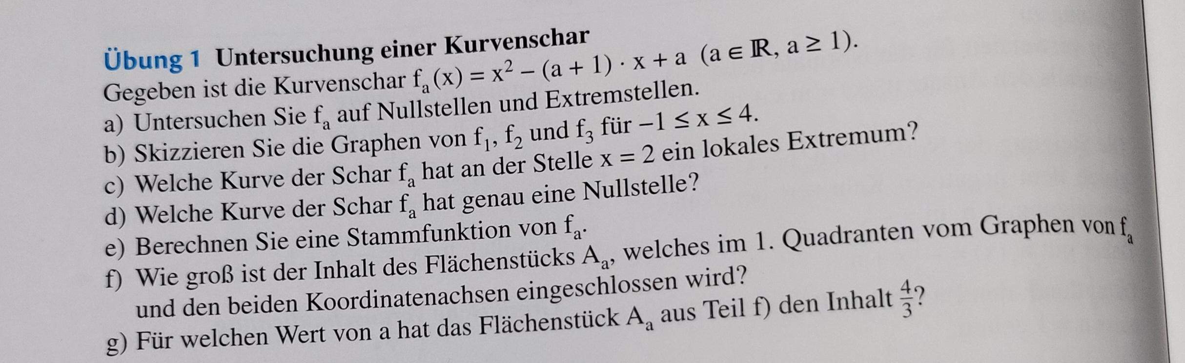 Nullstellenberechnung Bei Kurvenschar Funktionsschar 